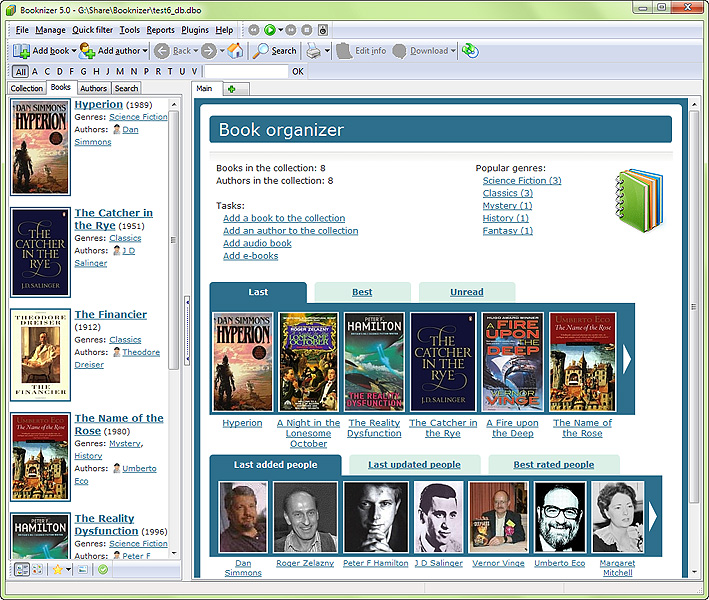 Booknizer - Potente software di catalogazione dei libri.