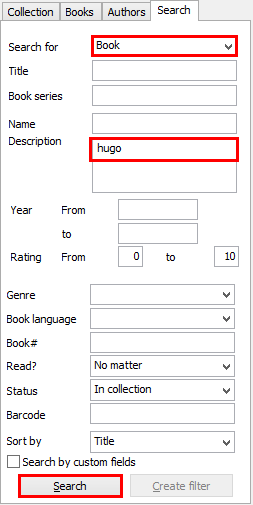 Search for Hugo