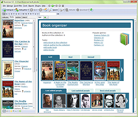 Home page of Booknizer