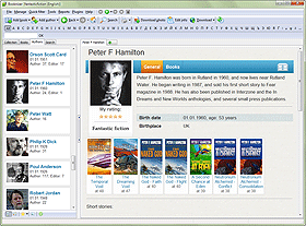 Author details, Breeze interface