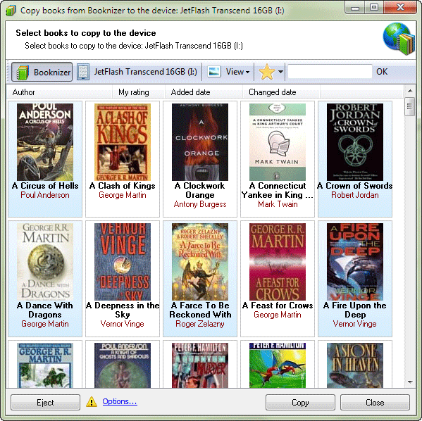 Copy e-books to your reader