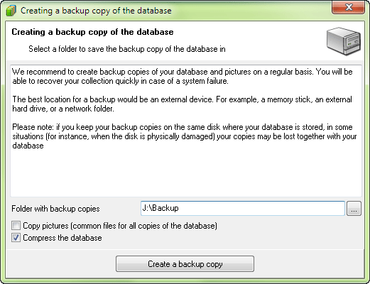 Database backup