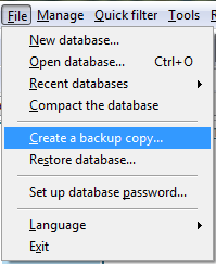 Create a backup